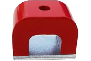 AOAUTO Horseshoe Power Alnico Magnets, 18-Pound Pull Red Cast Horseshoe Magnet for Education 1.18" Wide x 0.78" High x0.78 Thick