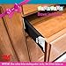 Premium - 8 Locks & 3 Keys Drill-Free 3M-Adhesive Magnetic Safety Cabinet & Drawer Locks for Baby Proofing - from Keen Baby