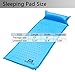 WACOOL Ultralight Inflatable Sleeping Pad Mat Air Mattress - Ultra-Compact for Backpacking, Camping, Travel, Air-Support Cells Design (Blue Sleeping pad)