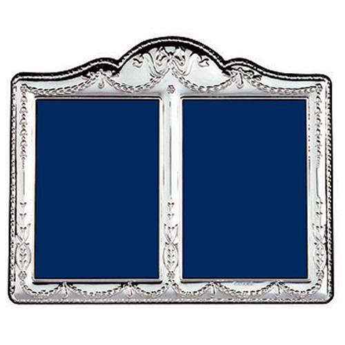 JB Silverware Silver Double Photo Frame (5 x 3.25 each)