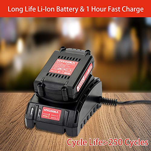 image for HYCHIKA BETTER TOOLS FOR BETTER LIFE Cordless Drill Driver, HYCHIKA 1