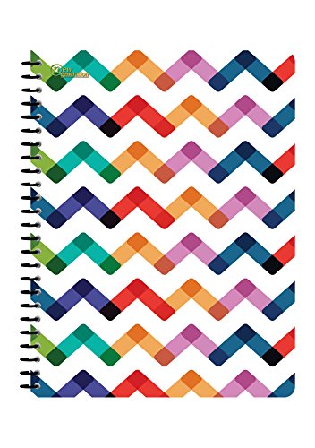 New Generation - Pattern - 1 Subject 70 Sheets 8" x 10.5" wirebound Spiral Notebook , 6 PACK,COLLEGE Ruled , Heavy Duty UV Laminated covers ,3 Hole Punch , 6 Assorted fashionable Notebooks per Pack