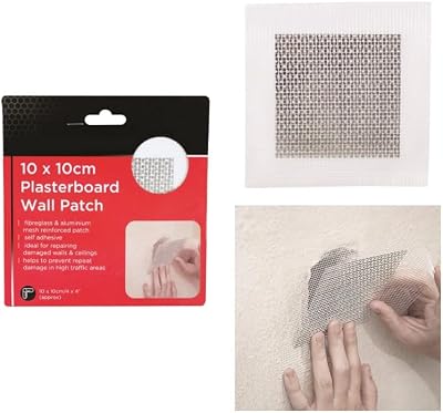 LORD C Plaster Board Patch Self Adhesive Aluminum Mesh 10x10cm