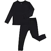 GUISBY Toddler Pajamas Set, Rayon of Bamboo Kids Boys Girls Daily Snug Fit 2 Piece Sleepers Sets