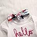 3PCS Newborn Baby Girl Top Romper+Pants Leggings Coming Home Outfits Set Clothes (0-3 Months, Arrow)