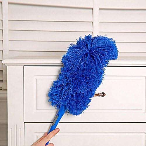 DDLBiz Magic Soft Microfiber Dust Cleaner Handle Feather Static Anti Cleaning Duster (Blue)