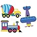 Wallies Wall Stickers, Multicolor