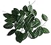 Fake Faux Artificial Green Wired Silk Floral Leaves for Home Kitchen Party Decorations or Handcrafts 200 Counts by ZXSWEET