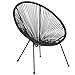 Flash Furniture Valencia Oval Comfort Series Take Ten Black Papasan Lounge Chair