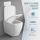 MASS DYNAMIC Square Toilet Seat 40 x 36 cm Soft Close Quick Release Top Fixing view 4