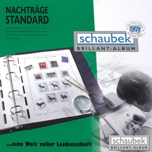 Schaubek KOA-819/04N Album Italy 1990-2001 Standard, in a blue screw post binder, Vol. IV with slipcase