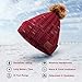 Onesiall Bluetooth Beanie Hat Headphones [Upgraded], Bluetooth 4.2 Headset Winter Music Hat Knit Cap with Stereo Speaker, Microphone, Hand-Free Compatible with Cellphone