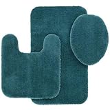 Better Homes ( Teal Quartz ) and Gardens Extra Soft 3- Piece Bath Rug Set