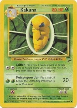 Amazon Com Pokemon Kakuna 47 Base Set 2 Toys Games
