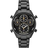 SEIKO Men's Black Dial Stainless Steel Band Prospex Speedtimer Limited Edition Chronograph Solar Quartz Watch