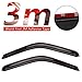 AUTEX 2Pcs Tape On Window Visor Compatible with Ram 1500 2500 3500 1994 1995 1996 1997 1998 1999 2000 2001 2002 (for Regular and Extended Cab (2 Front Windows) ONLY) Side Window Deflector Shade