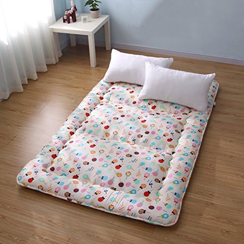YCTTMM Tatami student mattress,Cartoon Thicken Dormitory Foldable Tatami floor mat-A 0.9 x 1.9m