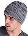 Tough Headwear Womens Winter Hat - Warm Chunky Cable Knit Beanies - Winter Beanie Hats for Women Cold Weather - Beanies Women Light Gray