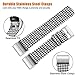 Maledan Bands Compatible with Fitbit Charge 2 and Charge 2 HR Fitness Activity Tracker for Women Men, Durable Woven Fabric Watch Band Replacement Accessories Strap Wristband, Small, Black/White Plaid