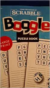 Large Print Boggle Puzzle Book (From the Makers of Scrabble): Amazon.com: Books