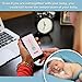 Smart Baby Thermometer Wearable Professional Accurate Monitor via APP Compatible with iOS and Android FDA Approved (Pink)