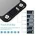 Leandro Digital Food/Kitchen Scale,22 lb 10 kg,Large Gram Scale for Cooking and Baking,Large Backlit LCD Display,Sensitive Touch Function Key,Black,Batteries Included
