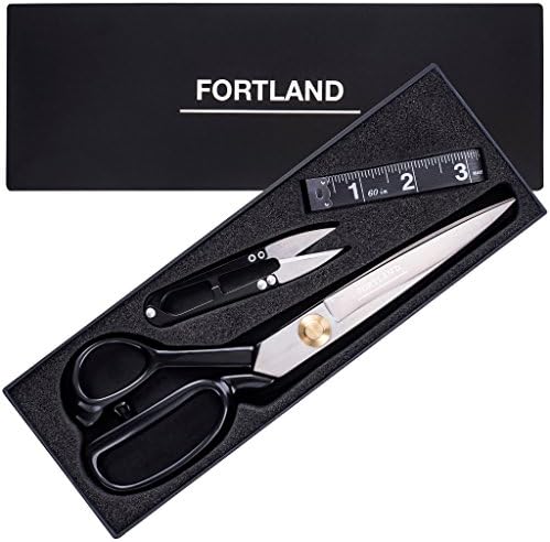 Sewing Scissors for Fabric+Free Thread Snips&amp;Tape Measure.Professional Heavy Duty Scissor Stainless Steel 10inch.Universal All Purpose Cutting Tools.Sharp Shears for Tailor,Office,Art,Craft,Paper,Home