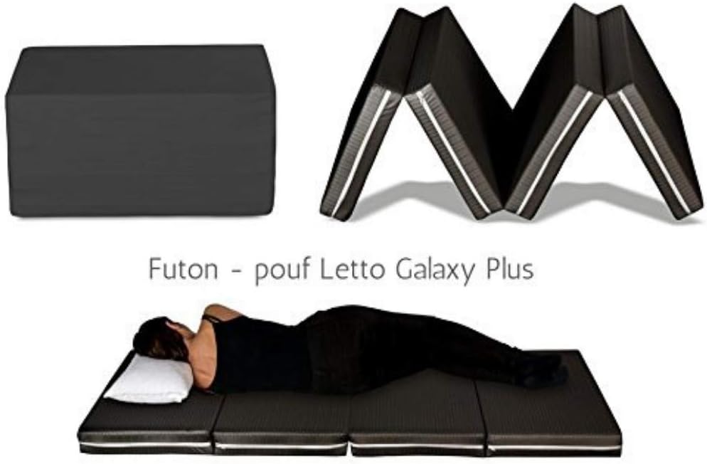 Evergreenweb – Futón cama colchoneta ahorraespacio plegable en 4 y