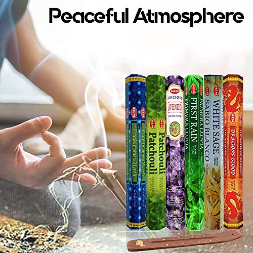 Six Most Popular Hem Incense Scents of All Time, 120 Sticks Total, with