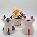ZCHING Cute Cow Ceramic Piggy Bank Personalized Money Saving Bank for Kids Girls Boy Nursery Gift