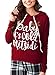ZXZY Women Long Sleeve Baby It's Cold Outside Letter Print Hoodies and Blouses