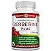 Berberine Plus-1200mg Berberine-Hight Potency Berberine Complex-Non-GMO Berberine HCL for Blood Sugar Support-Immune Support Berberine Supplements- Berberine 1200mg per Serving - 60 Veggie Capsules