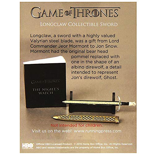 Longclaw Collectible Sword 4" Game of Thrones Deluxe Mega Kit Miniature Editions