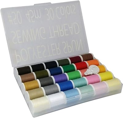 Leonis Japan 30 Color Handy Sewing Threads 45m Each - Versatile & Durable