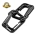 BOOSTEADY Multipurpose D-Ring Locking Hanging Hook Tactical Link Snap Keychain with Zippered Pouch for Molle Webbing