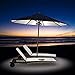 DozyAnt Patio LED Umbrella Pole Lights (For Outdoor Pole Light, Battery Operated) Made of ABS Shell, Light and Compact, Perfect for Camping Tents (With 24 Bright and Powerful 12,000 Lux)