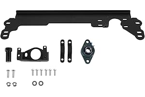 PARTREE Steering Box Brace Compatible with Jeep Cherokee XJ 1984-2001 W/Sector Shaft Support Steel Steering Gear Box Stabilizer Bar Brace