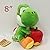 Super Mario Yoshi's Story Plush Green Yoshi Apple Soft Toy Stuffed Animal 8"