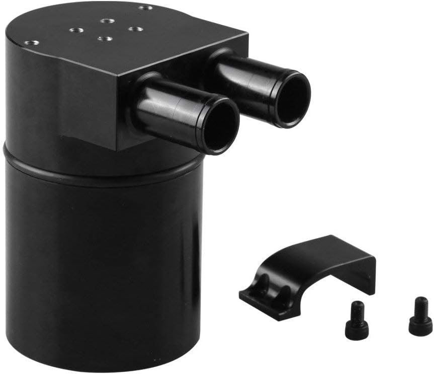 TASAN RACING Oil Catch Can for BMW N54 335 Polished Aluminum Reservior Tank Black