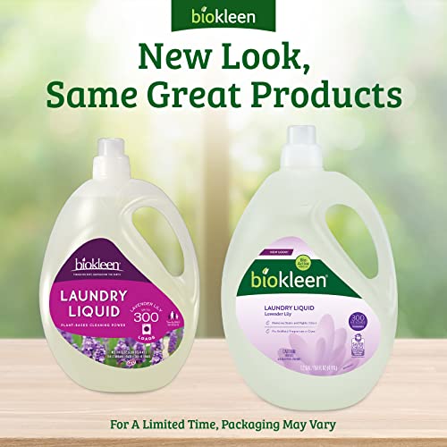 Biokleen Natural Laundry Detergent 300 HE Loads Liquid, Eco