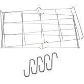LA CAJA CHINA 10207 Double Rack Set (Includes 4 S-Hooks) for Model 1, 2 &amp; Sp, Silver