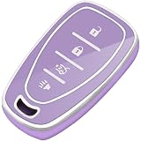 QBUC Funda para llavero Chevy para 4 botones con llavero, para Chevrolet Equinox Caaro Cruze