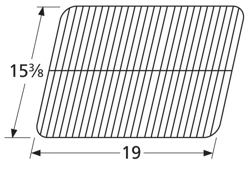 Music City Metals 50091 Porcelain Steel Wire Cooking Grid Replacement for Gas Grill Model Charbroil 463621811