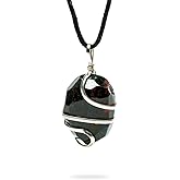 Ayana Crystals Blood Stone Pendant Necklace - Wire Wrapped Healing Crystal Jewelry, Natural Energy Stone, Adjustable Cord, Unisex Gift