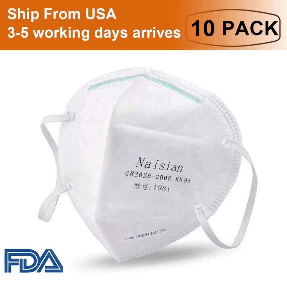 Safety ᴍᴀsᴋ Facial ᴍᴀsᴋ,10 Pack Disposable ᴍᴀsᴋ Comfortable Surgical ᴍᴀsᴋ Personal Protection Anti Pollution 5-Layers for Protection