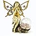 Fairy Solar Garden Light with Color Changing LED Crackled Glass Globe primary