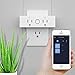 LITSPED Wifi Smart Plug,15A Wifi Smart Plug Outlet Socket Compatible with Alexa Echo Google Home and IFTTT Dual Outlets Socket