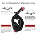 Full Face Snorkel Mask Set – One Piece Snorkeling Gear – Leak Proof, Anti-Fog, Auto-Dive Mode & Auto-Drain - Foldable for Compact Storage - GoPro Camera Mount to Record Diving Adventures – Wide View