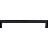 Top Knobs M2137 Nouveau III Collection 7-9/16" Square Bar Pull, Flat Black