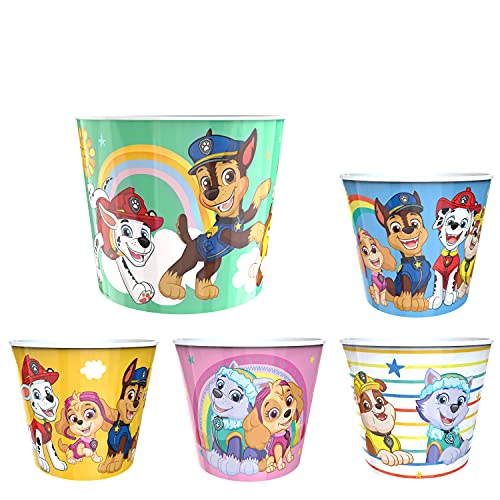Zak Designs PAW Patrol Family Reusable Popcorn Bucket Containers for
